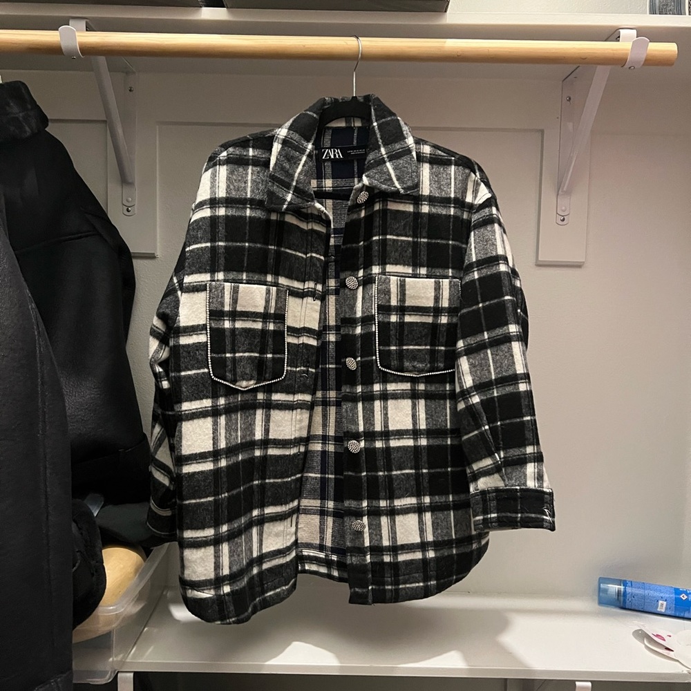 Zara Rhinestone Shacket
